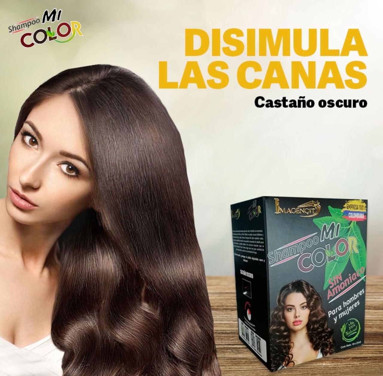 Shampoo MI COLOR castaño obscuro