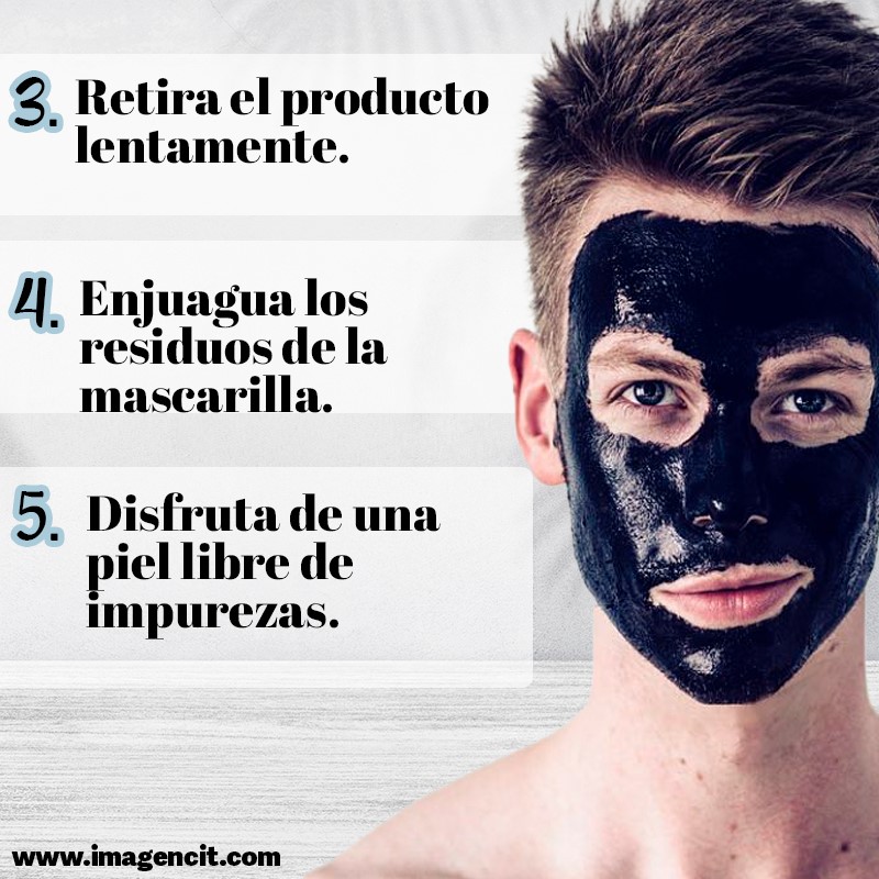 MASCARILLA NEGRA DE CARBÓN ACTIVO