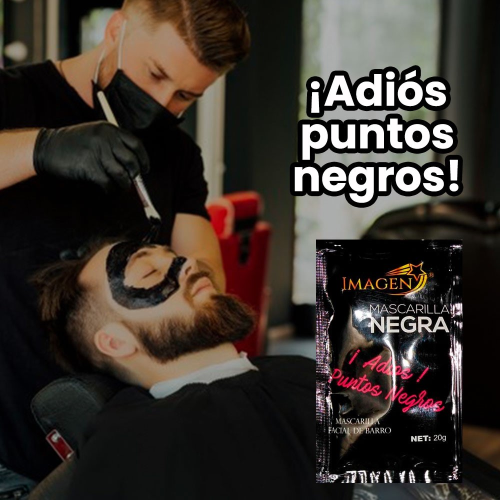 MASCARILLA NEGRA DE CARBÓN ACTIVO