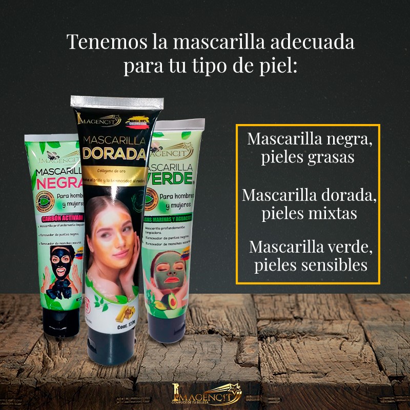 MASCARILLA VERDE ALGAS MARINAS/AGUACATE