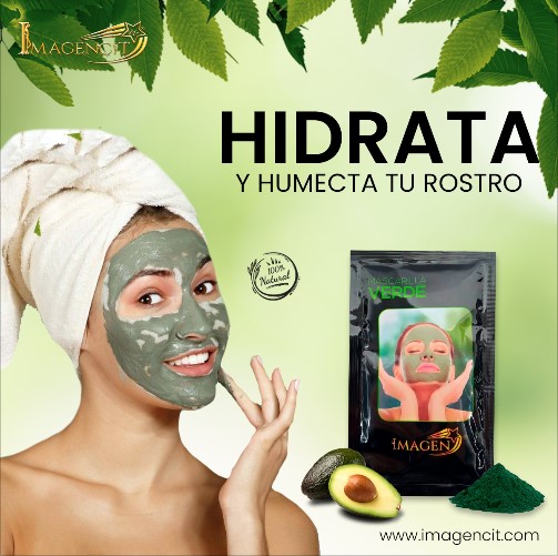 MASCARILLA VERDE ALGAS MARINAS/AGUACATE