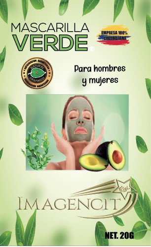 MASCARILLA VERDE ALGAS MARINAS/AGUACATE