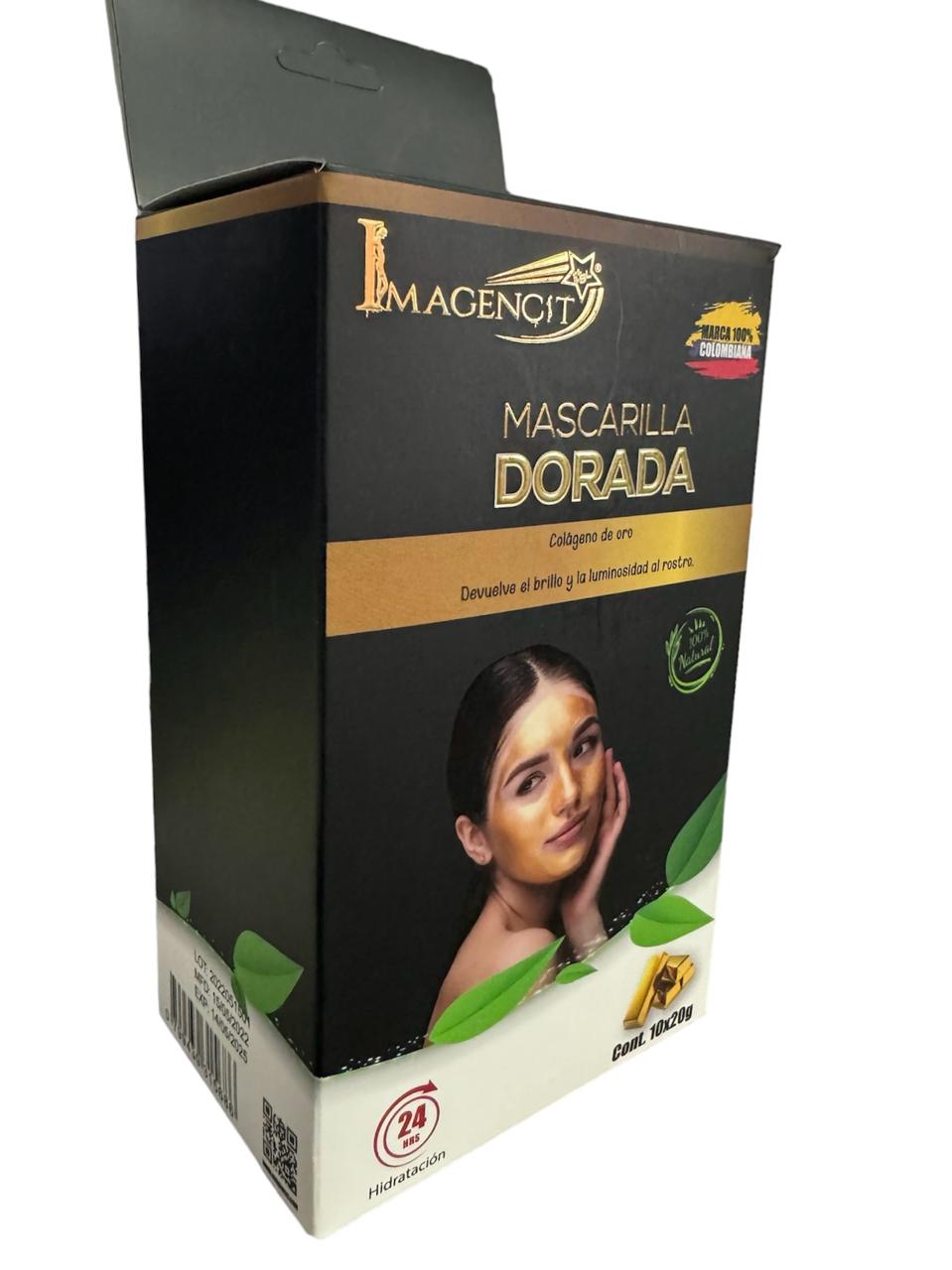 Mascarilla Colageno Dorado (Caja 10sobr)