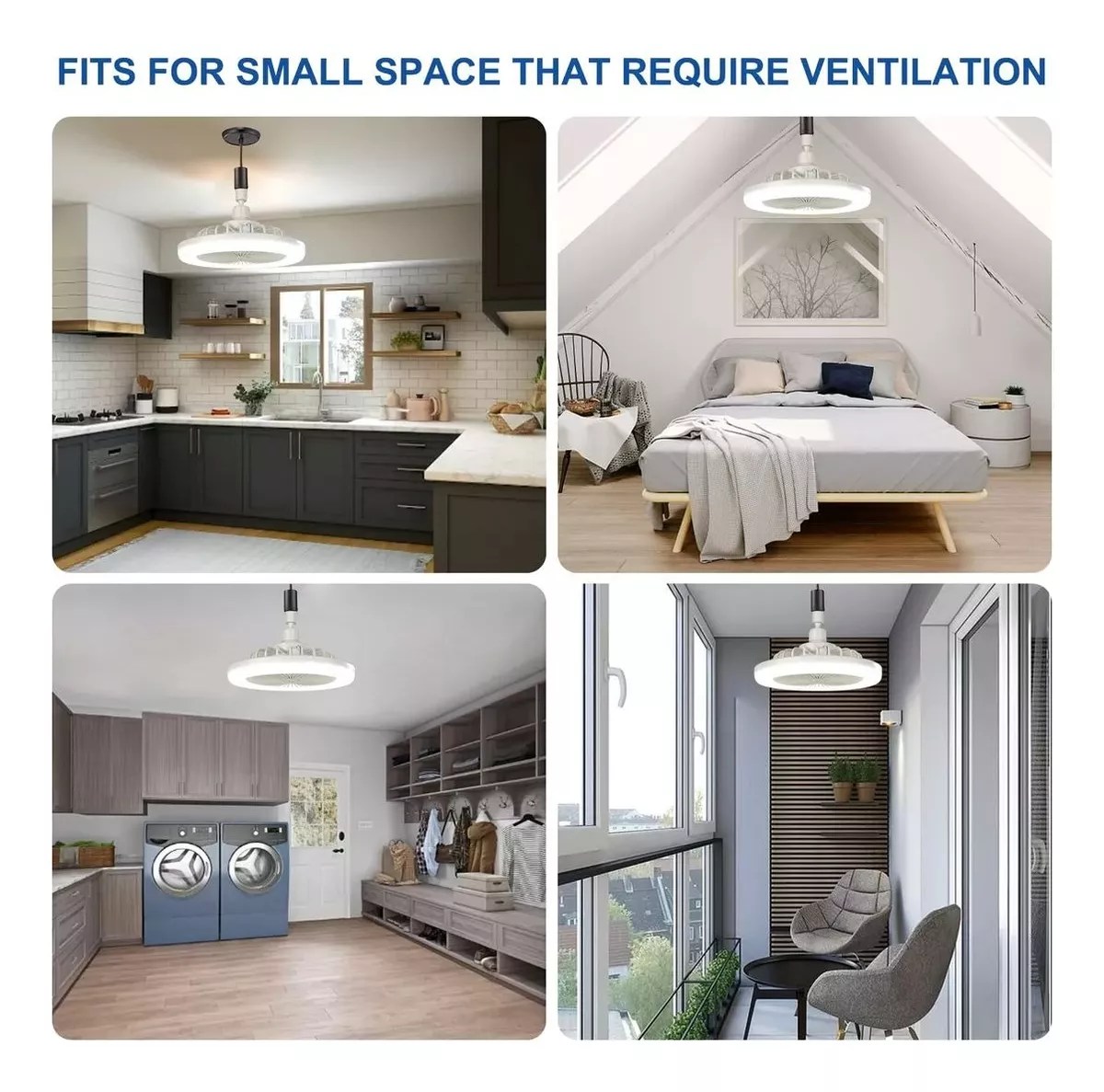 Foco Ventilador Lampara Led de techo