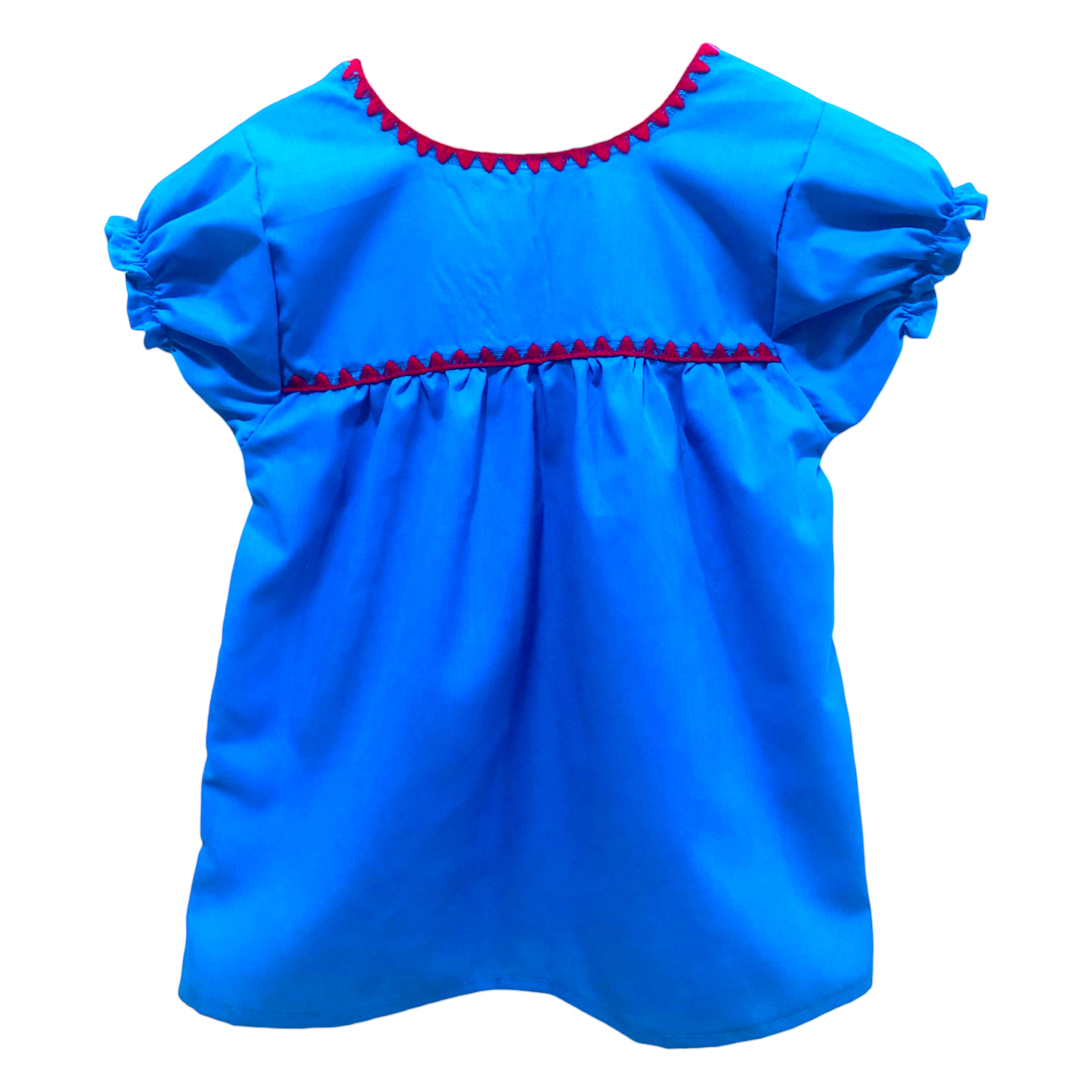 BLUSA MEXICANA TURQUESA T= G