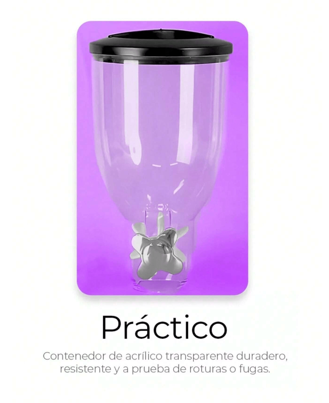 Dispensador De Cereal Despachador Doble