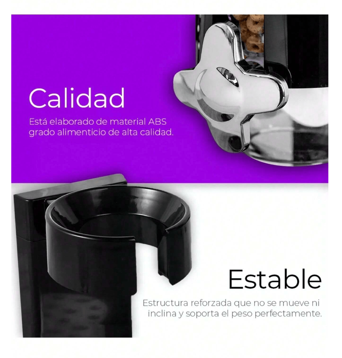 Dispensador De Cereal Despachador Doble