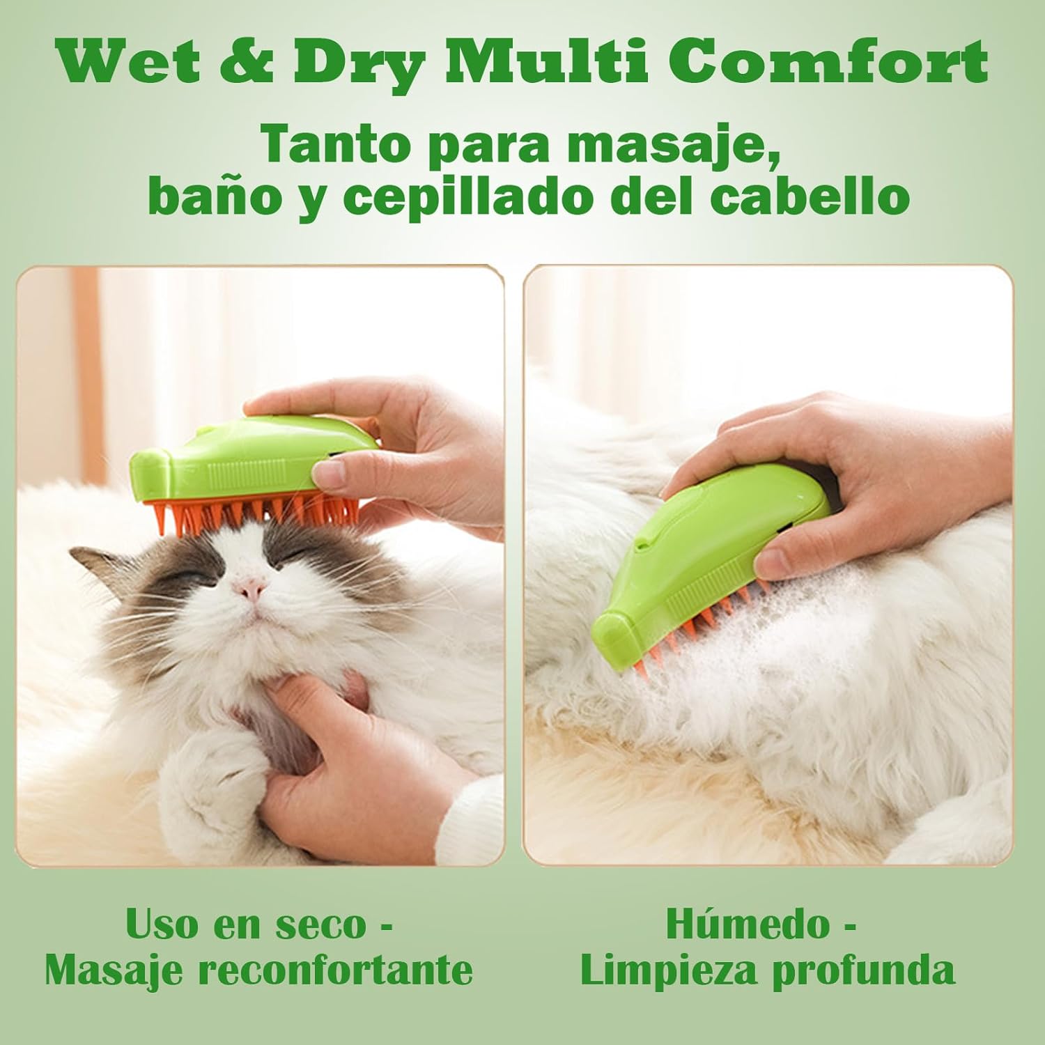 Cepillo  Vaporizador Mascotas quitapelos