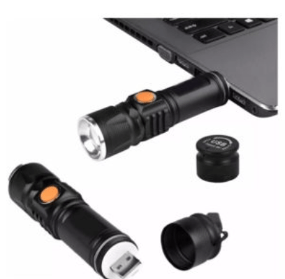 Dúo Mini Linterna Led Recargable Usb