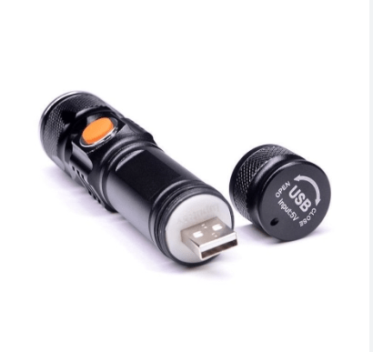 Dúo Mini Linterna Led Recargable Usb