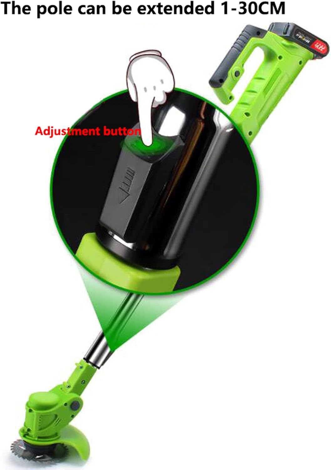 Cortador de Césped Eléctrico Inalámbrico