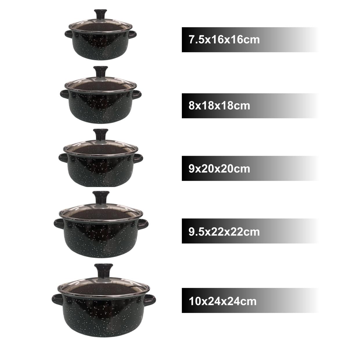 Ollas international 10pz negro Shorbull