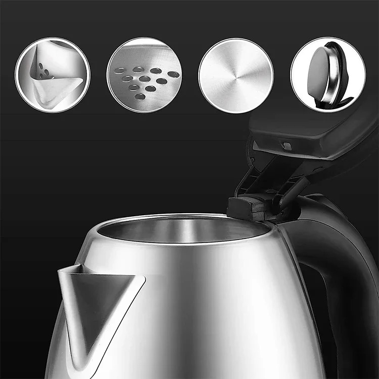 Tetera Cafetera Eléctrica 2L Inoxidable