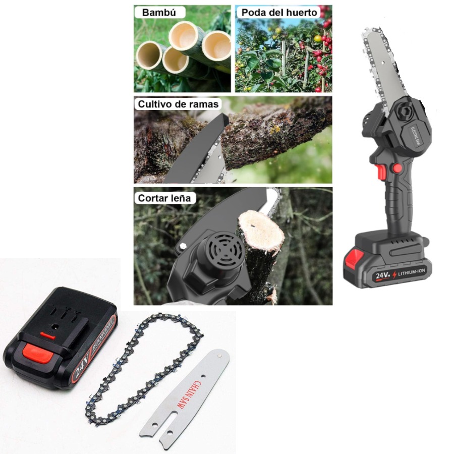 Motosierra Recargable Electrica