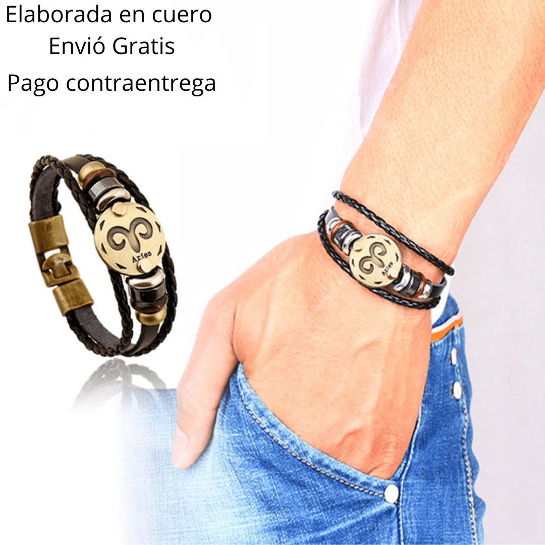 Pulsera zodiacal Aries Dorada