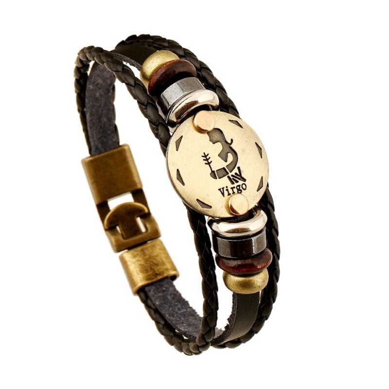 Pulsera zodiacal Virgo Dorada