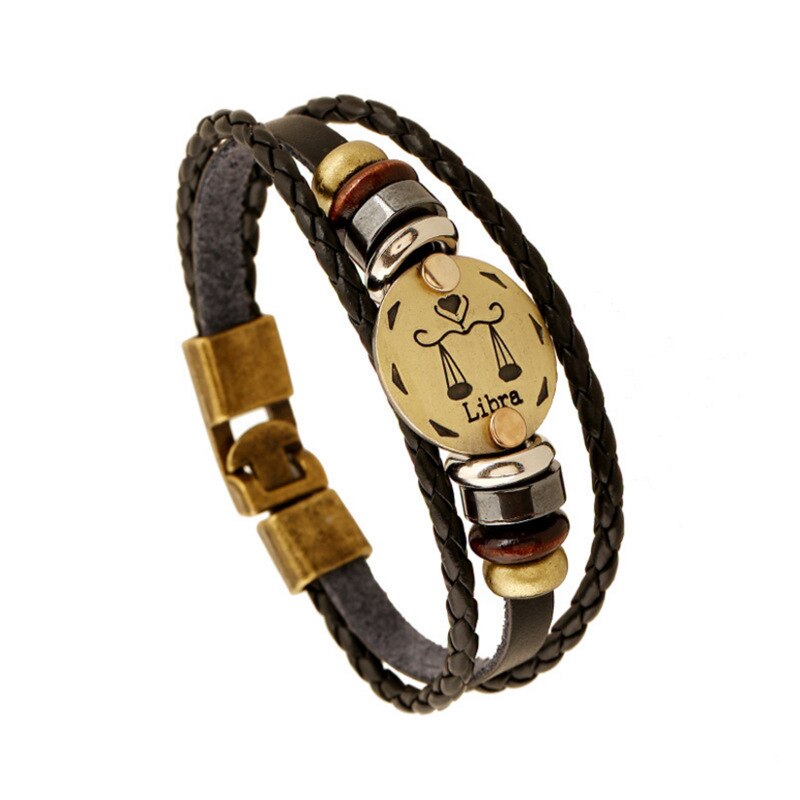 Pulsera zodiacal Libra Dorada