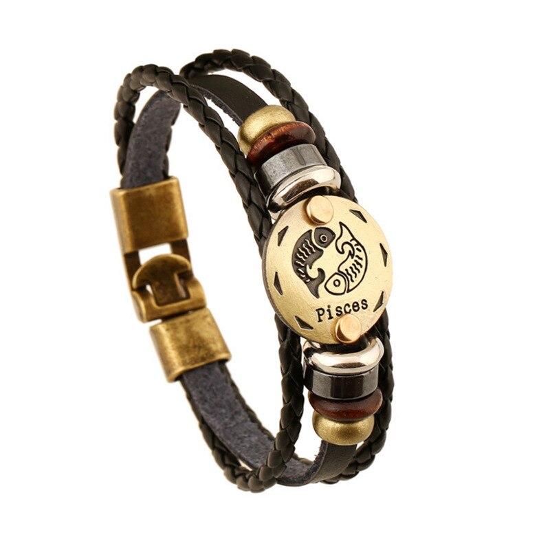 Pulsera zodiacal Piscis Dorada
