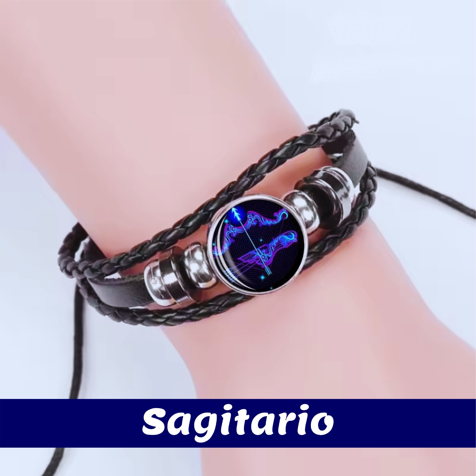 Pulsera Zodiacal Sagitario Morada