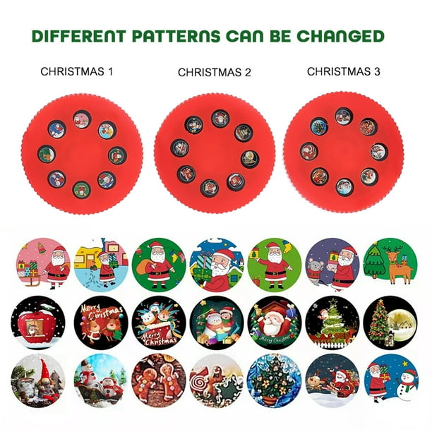 Linterna de mano c/proyección de navidad