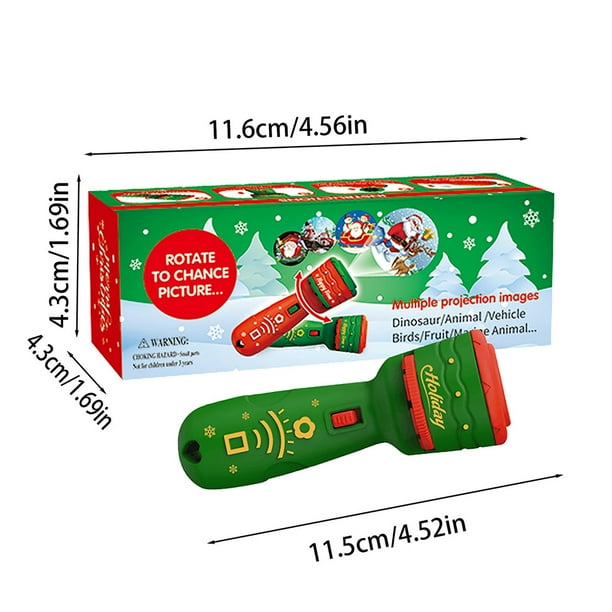 Linterna de mano c/proyección de navidad