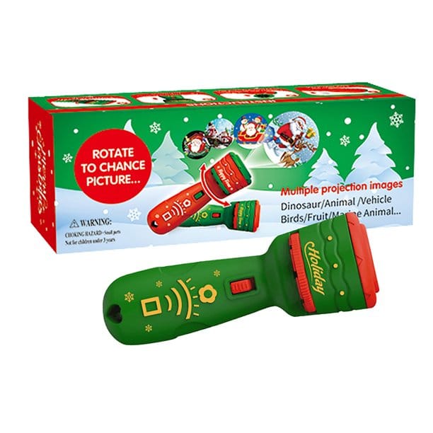 Linterna de mano c/proyección de navidad