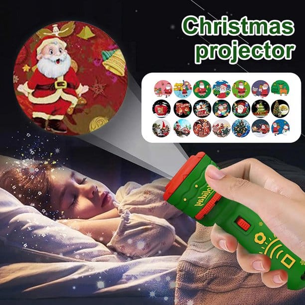 Linterna de mano c/proyección de navidad