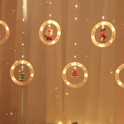 SERIE DE LUZ LED AROS 3 METROS NAVIDAD