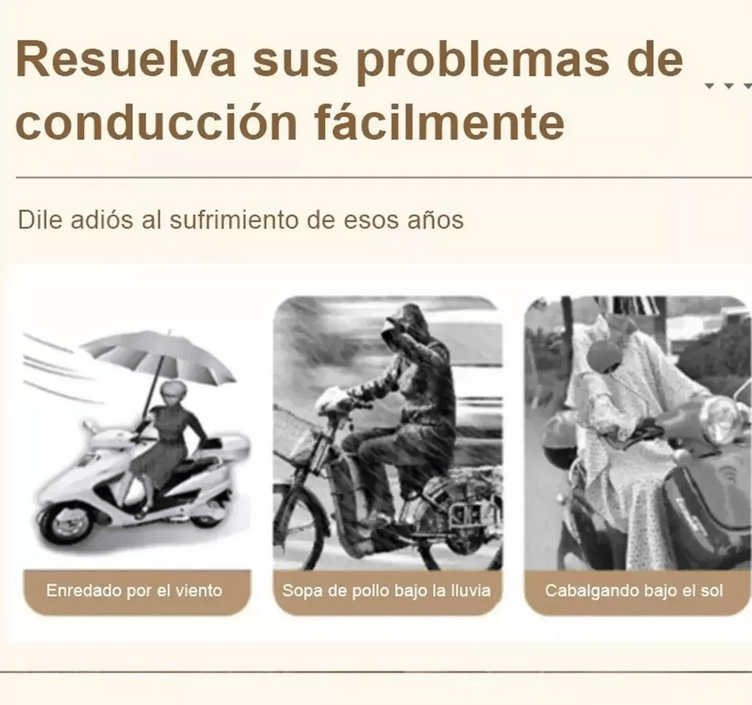 Promo Toldo Cubresol De Moto Impermeable