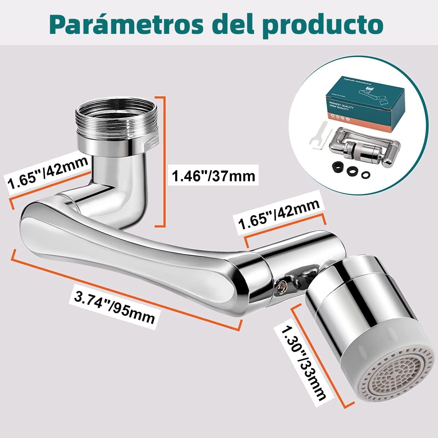 Extensor Grifo Giratorio Universal 1080°