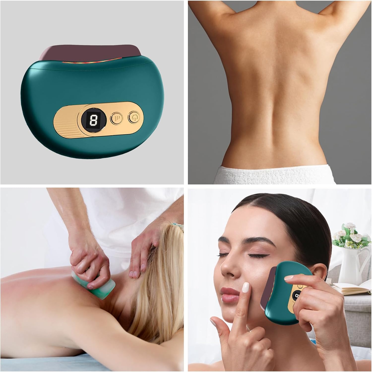 GUA SHA ELECTRICA – VERDE