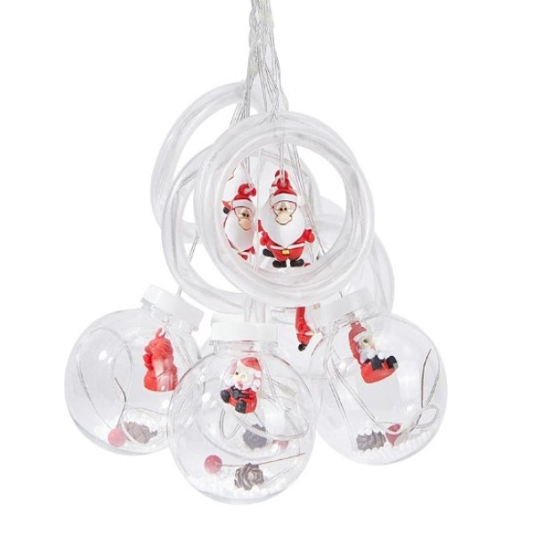 Cadena de Luces Navideñas con dibujos