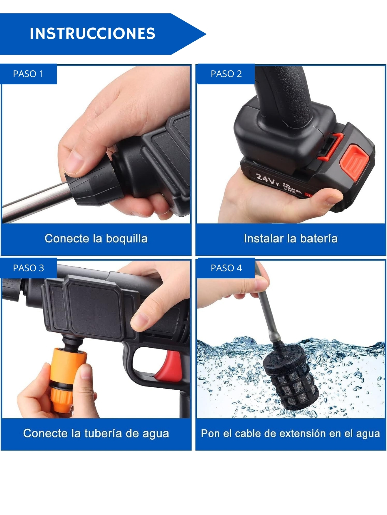 Hidrolavadora Portatil de Alta Presión