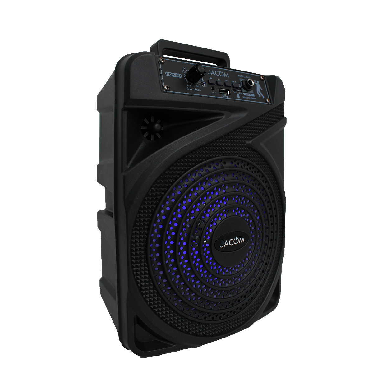 BOCINA BT 8″ RGB MICROFNO AUX RADIO JK10