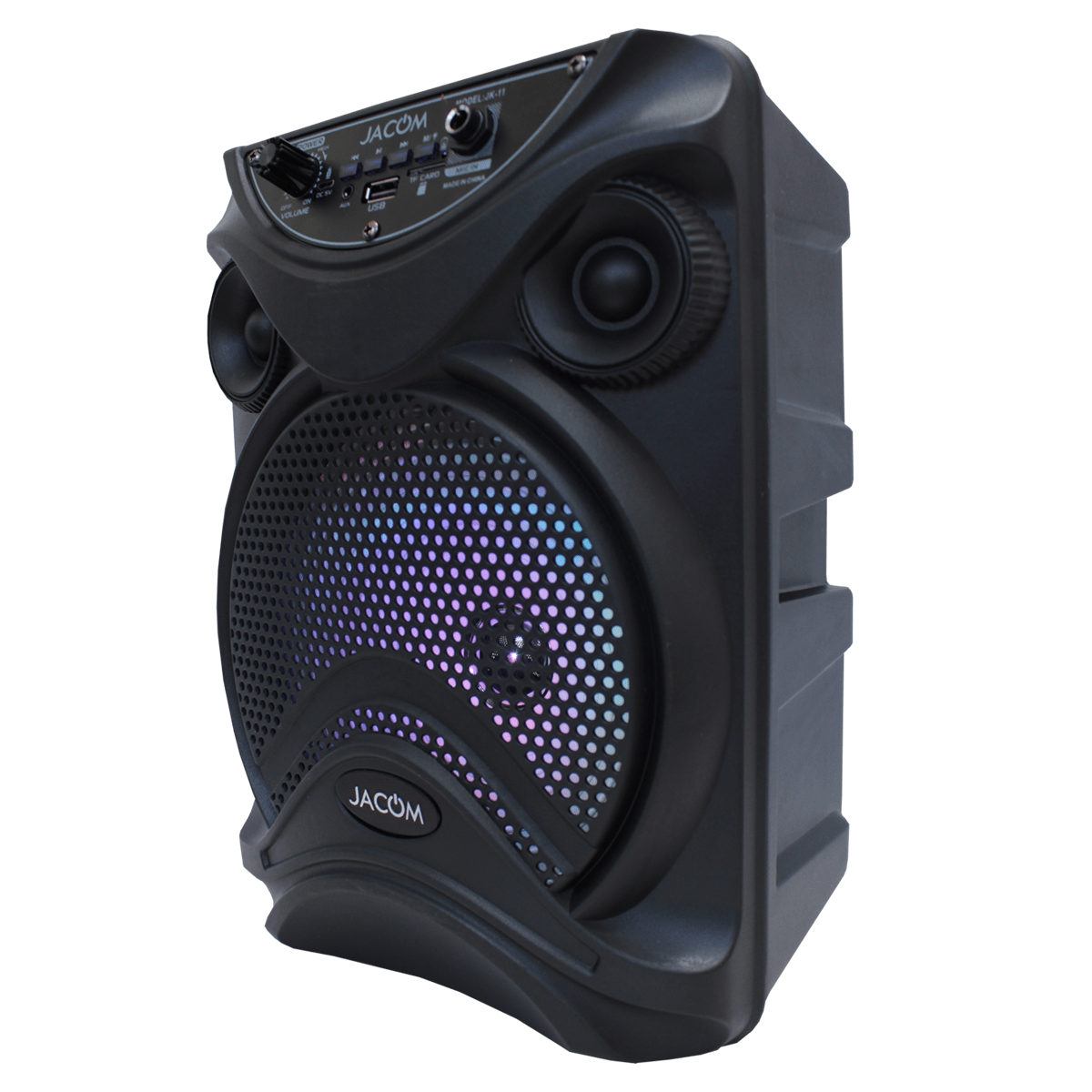 BOCINA BT 8″ DUA RGB SD AUX FM JK11