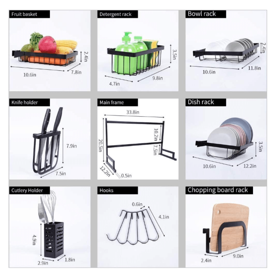 Escurridor de platos organizador de coci