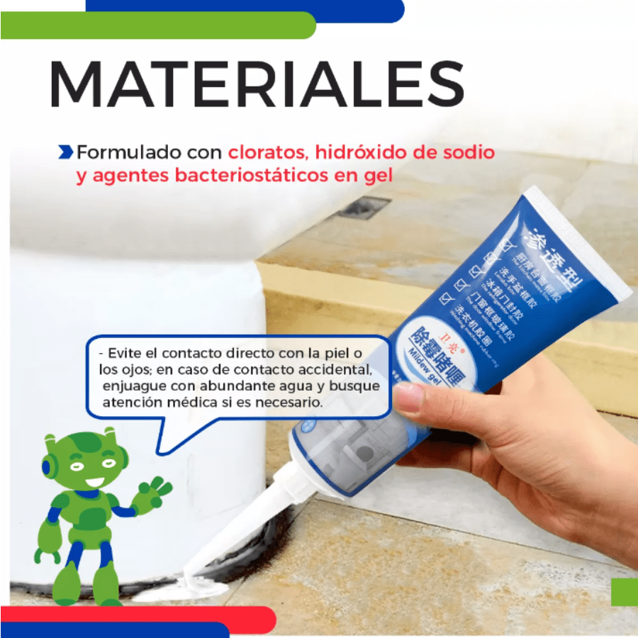 Gel Eliminador De Hongos y Moho limpiado