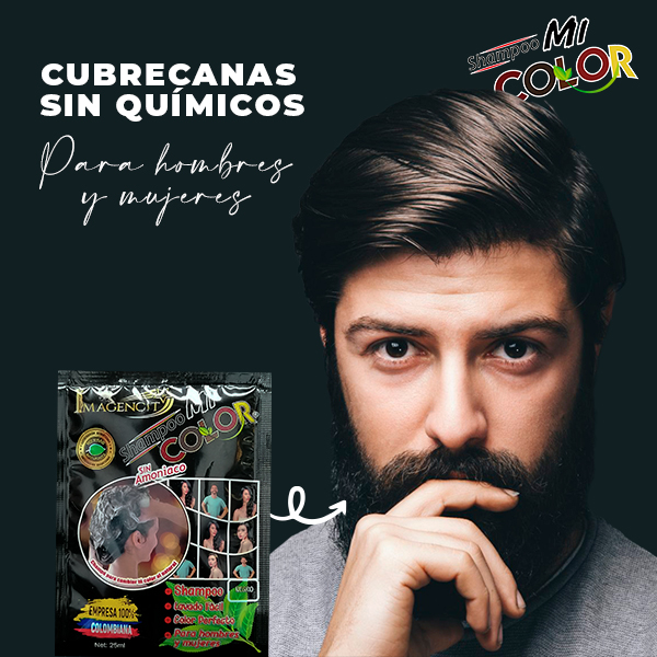 SHAMPOO CUBRE CANAS MI COLOR NEGRO
