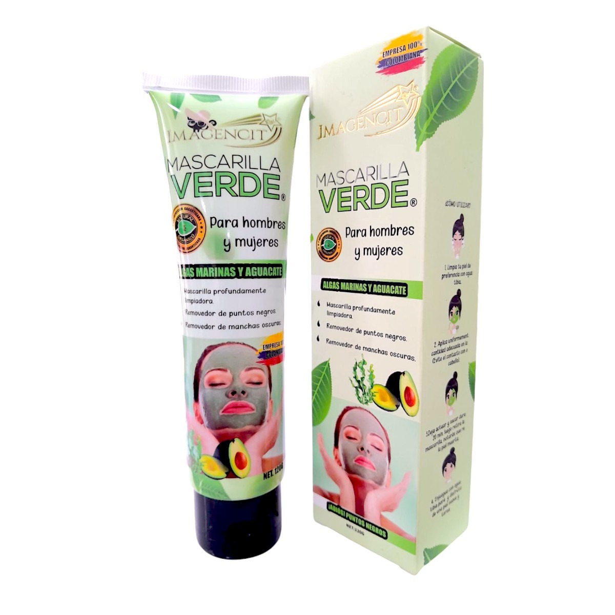 MASCARILLA VERDE ALGAS Y AGUACATE TUBO