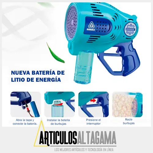 PISTOLA DE BURBUJAS MP5 PEQUEÑA