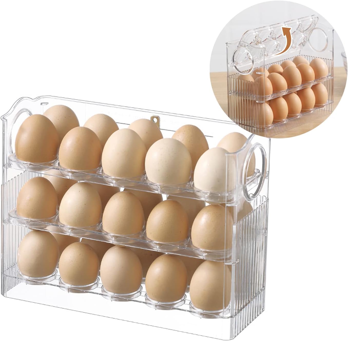 ORGANIZADOR DE HUEVOS 3 NIVELES