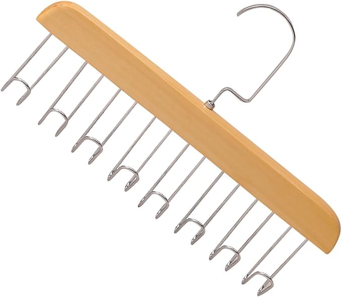 PERCHA PARA ROPA DE MADERA X2