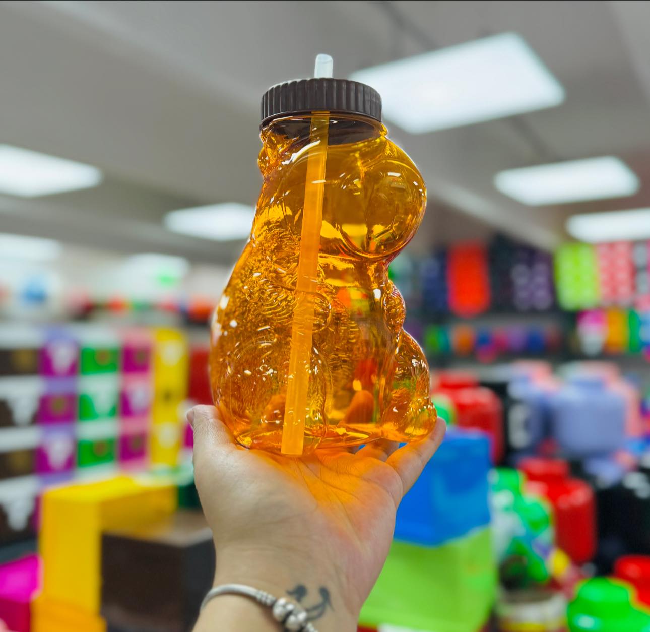 10 Pz Capichela Con Popote Colores