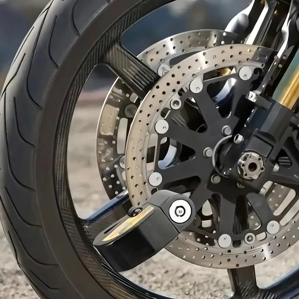 candado para moto con alarma