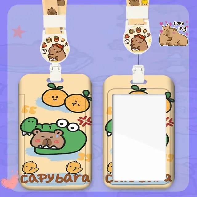 Tarjetero de dibujos capibara diseños