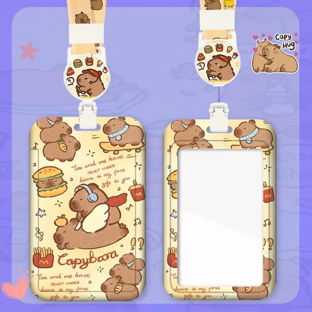 Tarjetero de dibujos capibara diseños