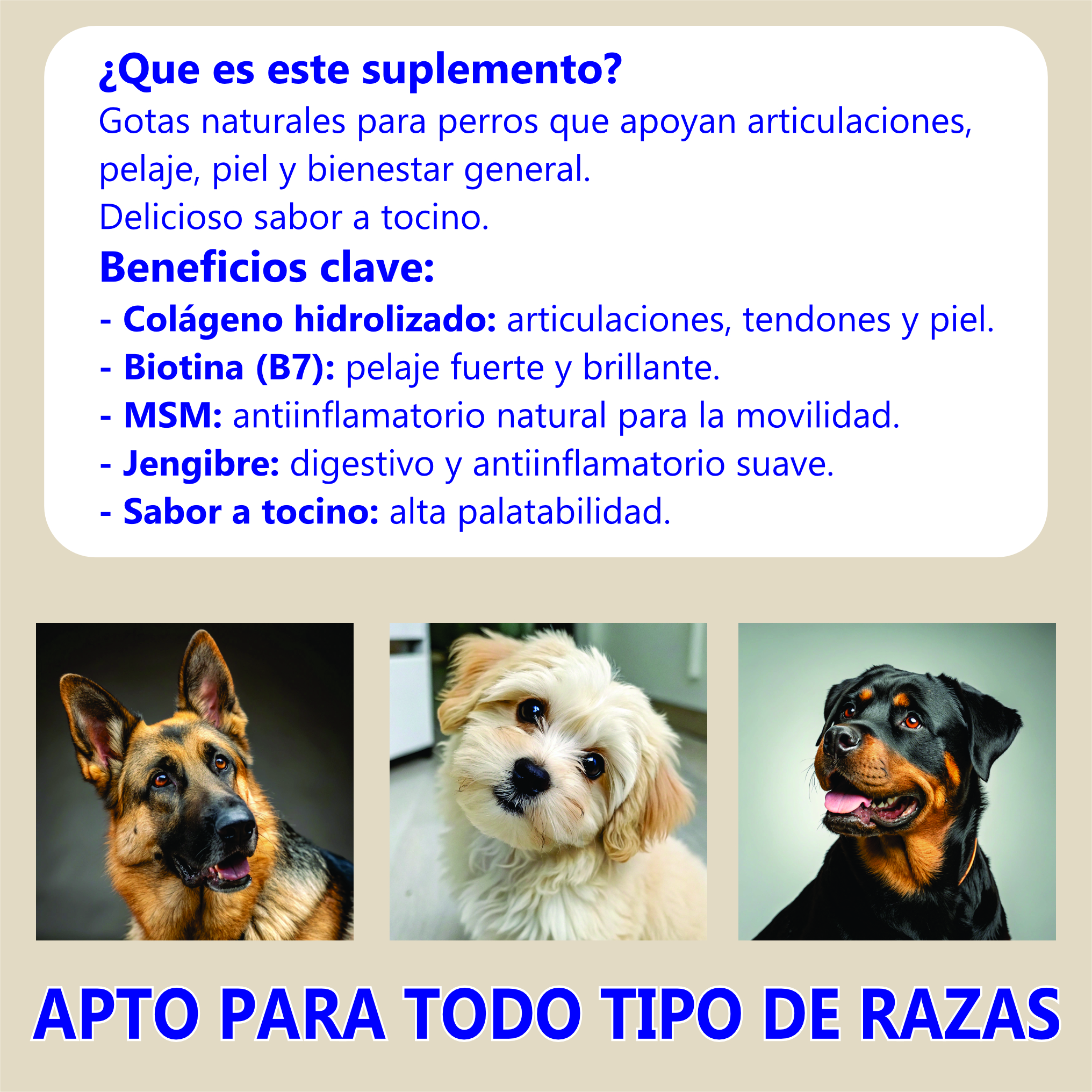 Suplemento Colágeno Perros