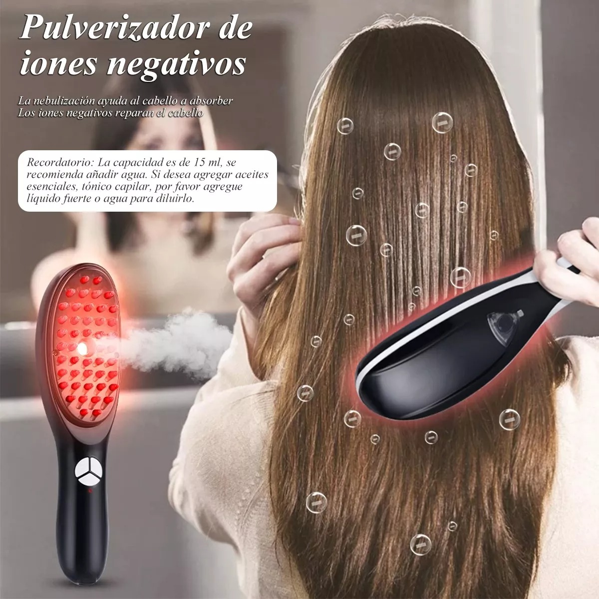cepillo eléctrico de luz y masaje