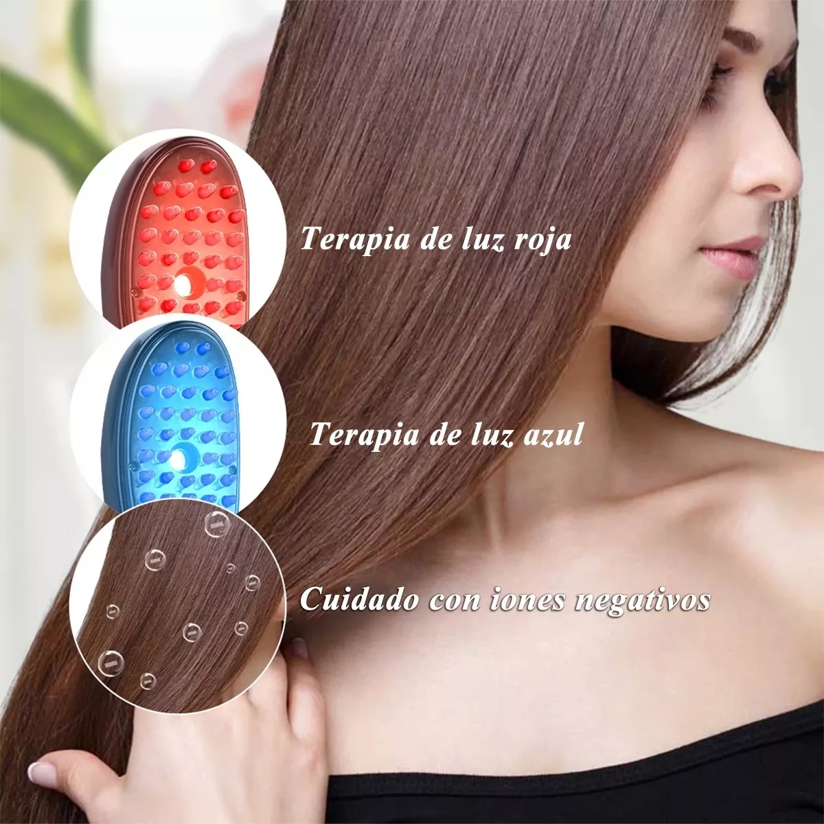 cepillo eléctrico de luz y masaje