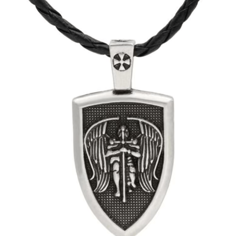 Collar Colgante Escudo Arcángel Miguel